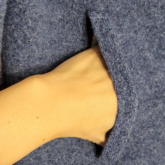 Robert Graham Women's Blue 100% Wool Classic Fit Full-Zip Cardigan Jacket Large - Picture 6 of 14